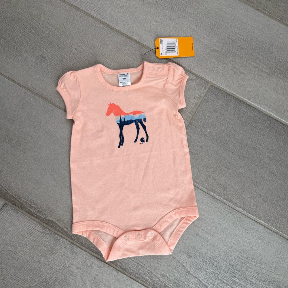 Carhartt Peach Horse Bodysuit